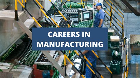 Careers in Manufacturing .